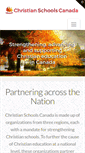 Mobile Screenshot of christianschoolscanada.com