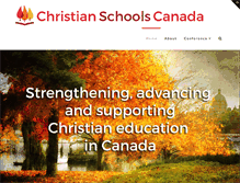 Tablet Screenshot of christianschoolscanada.com